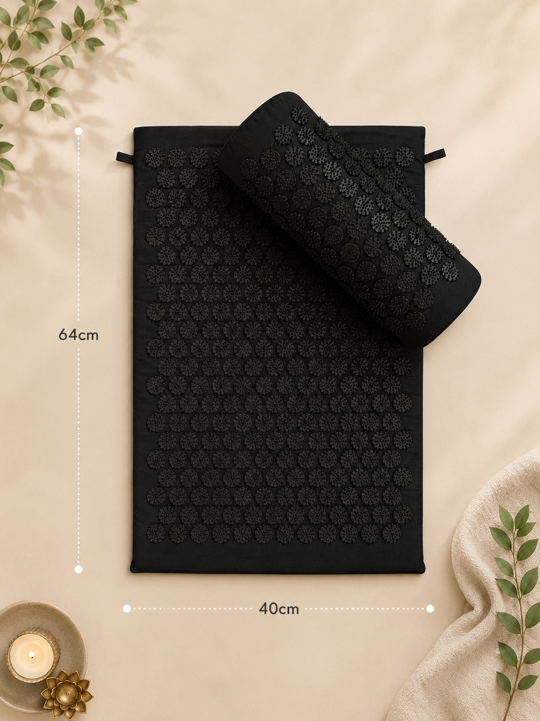 Soreva Acupressure Mat & Pillow Set